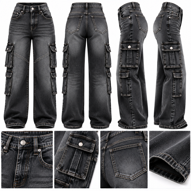 Unisex Custom Pro Cargo Jeans