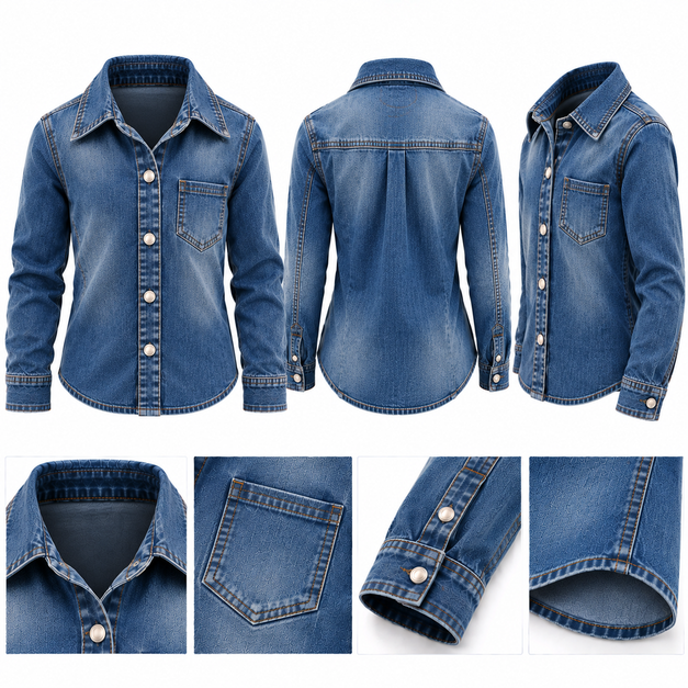 Kids' Custom Core Denim Shirts