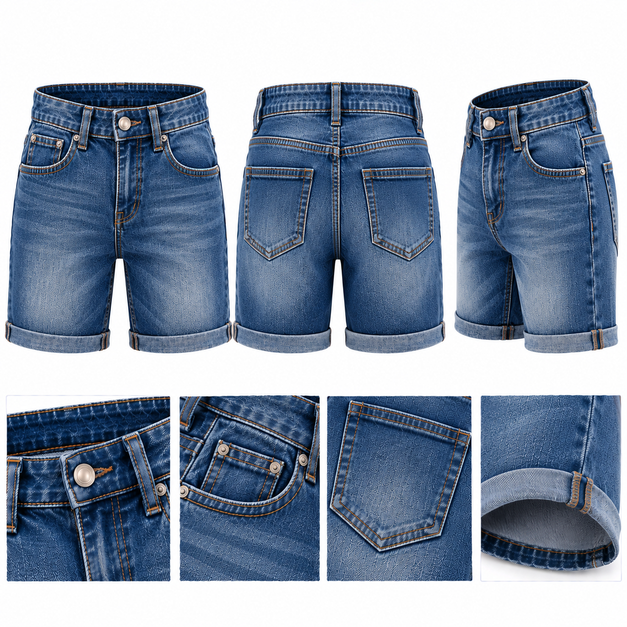 Kids' Custom Core Denim Shorts
