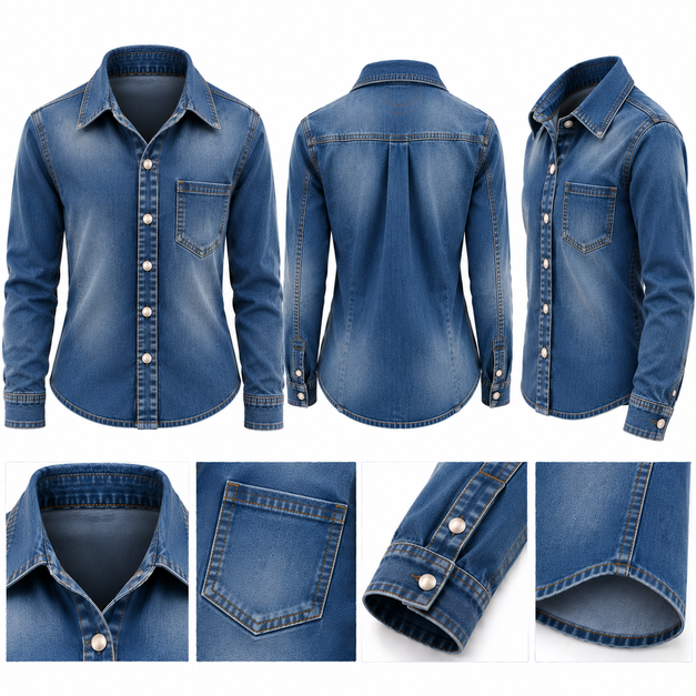 Unisex Custom Core Denim Shirts