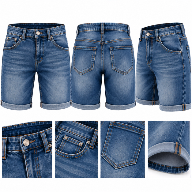 Unisex Custom Core Denim Shorts