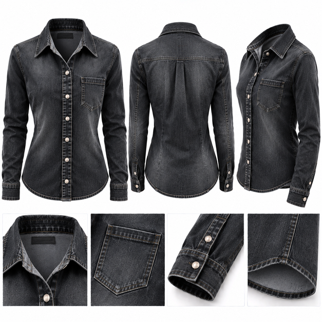 Women's Custom Pro Denim Shirts