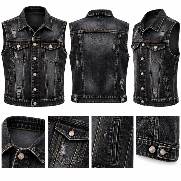 Men's Custom Pro Denim Vests