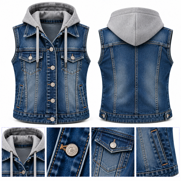 Unisex Custom Core Denim Vests