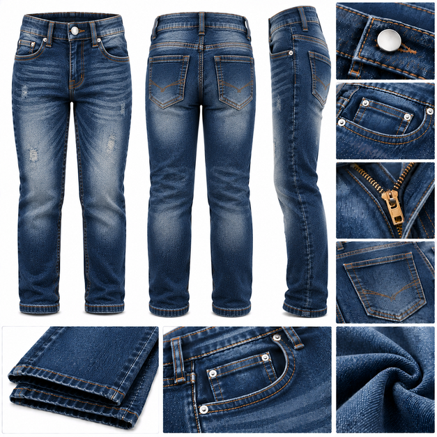 Kids' Custom Core Straight Fit Jeans