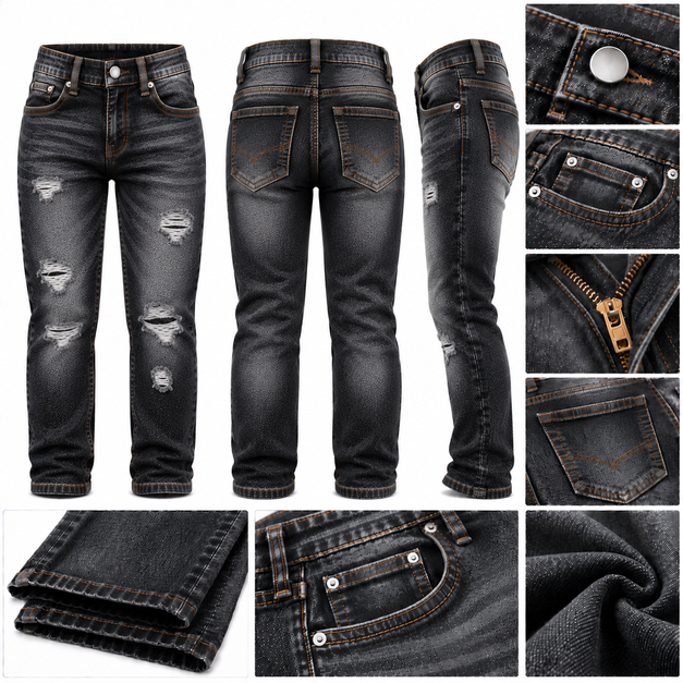 Kids' Custom Pro Straight Fit Jeans