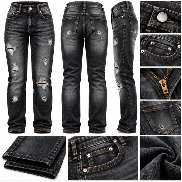 Unisex Custom Pro Straight Fit Jeans