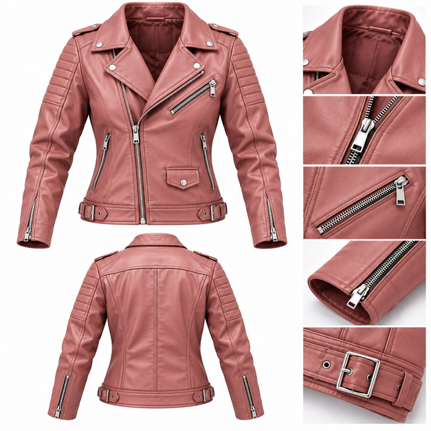 Women's Custom Core Biker Jackets