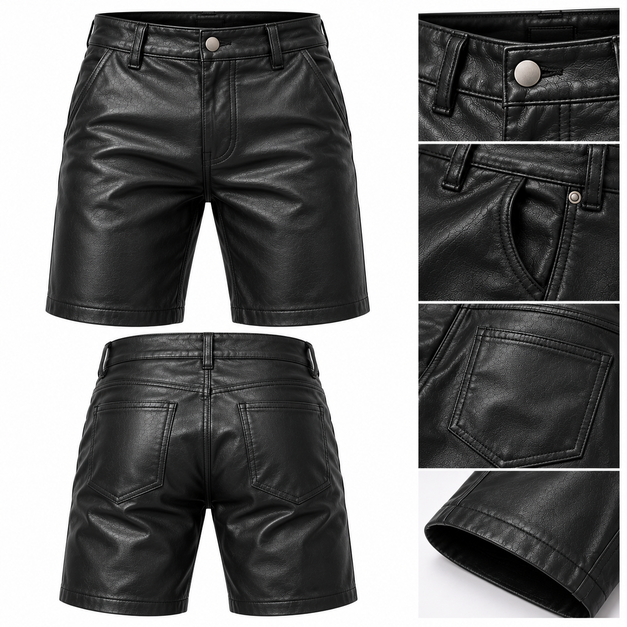Men's Custom Core Leather Shorts