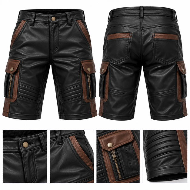 Men's Custom Pro Leather Shorts