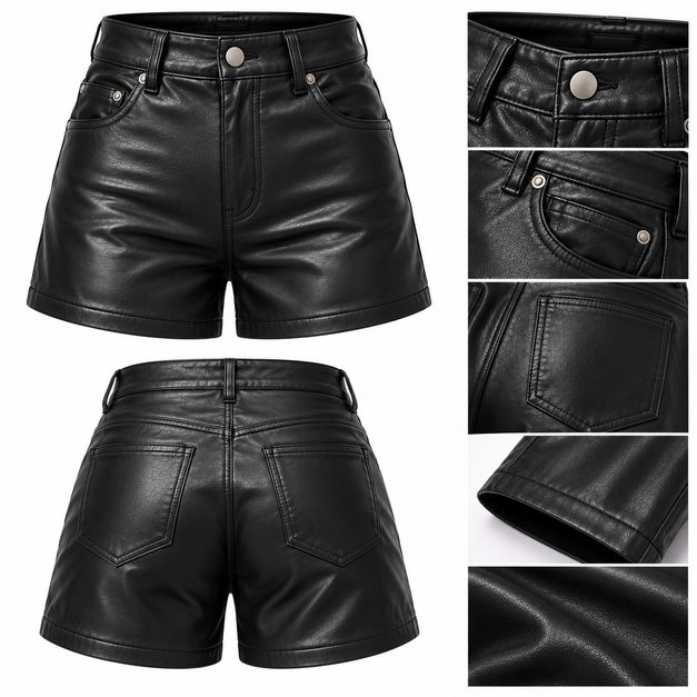 Women's Custom Core Leather Shorts