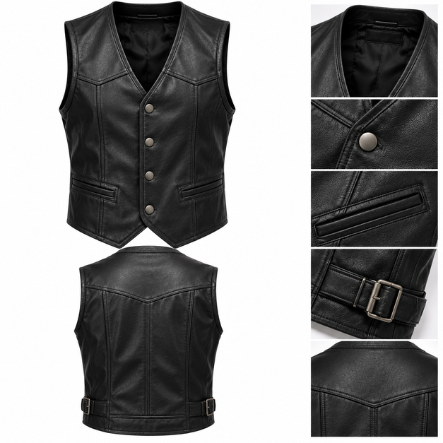 Men's Custom Core Leather Vests
