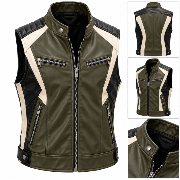 Men's Custom Elite Leather Vests