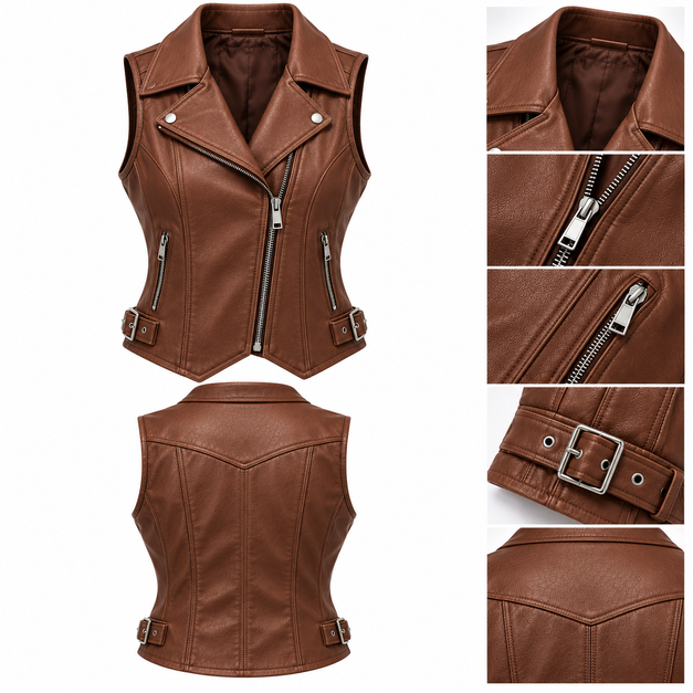 Women's Custom Elite Leather Vests