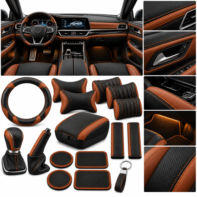Unisex Custom Core Interior Leather Accessories
