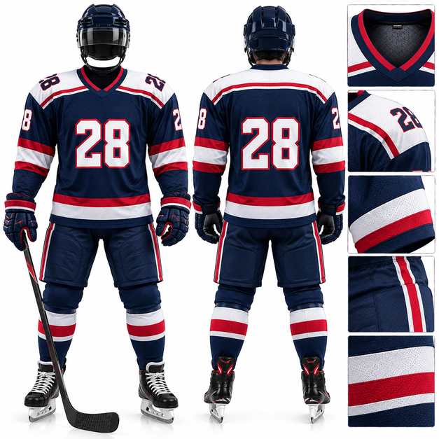 Men's Custom Pro Ice Hockey Uniforms