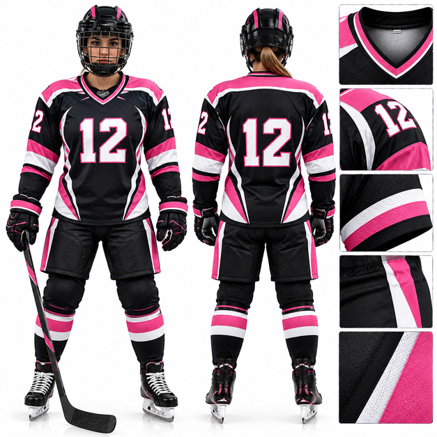 Women's Custom Pro Ice Hockey Uniforms