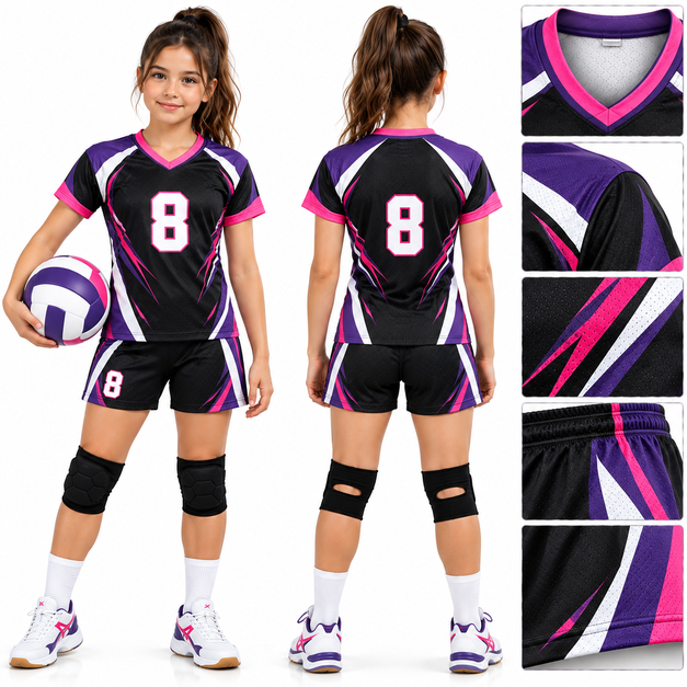 Kids' Custom Pro Volleyball Uniforms
