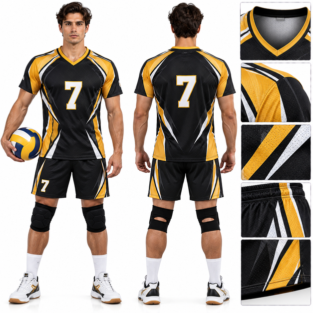 Men's Custom Elite Volleyball Uniforms