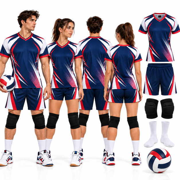 Unisex Custom Elite Volleyball Uniforms
